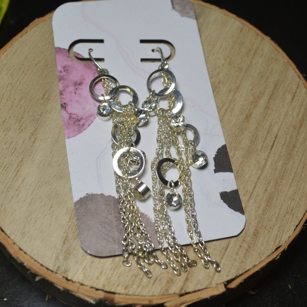 Handmade chain earrings